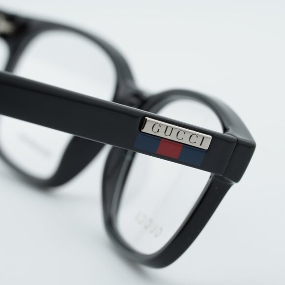 Gucci GG0749O 004 Eyeglasses Black 55mm Rectangle Frame - Picture 6 of 12